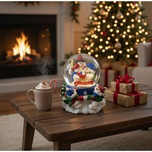 Christmas Snowman Musical Snow Globe- plays White Christmas. Approx 5 “ Tall